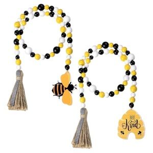 ♥️$5 SALE♥️Decorative Wooden Strands Set of Two NEW